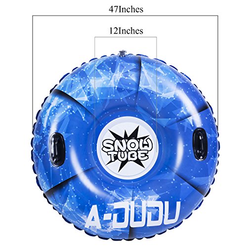 47 Inch Inflatable Snow Sled with Carrying Bag O837