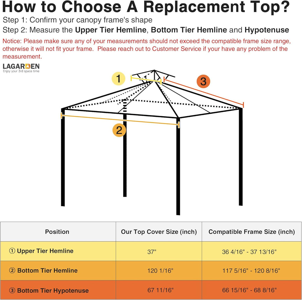 White 10'x10' Gazebo Top Replacement Mesh Net D343911