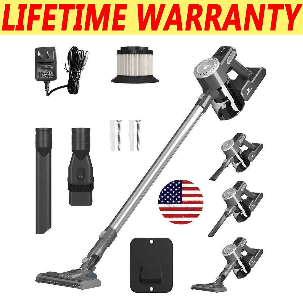 Cordless Stick Vacuum Cleaner with LED Light and 2000mAh Rechargeable Battery G731863