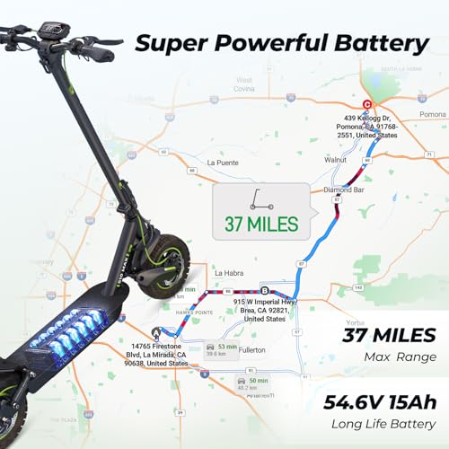 Electric Scooter with 10" Pneumatic Tires, Folding E Scooter S6337