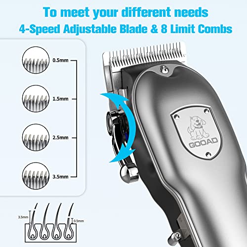 Cordless Dog Grooming Clippers for Thick Coats X2199