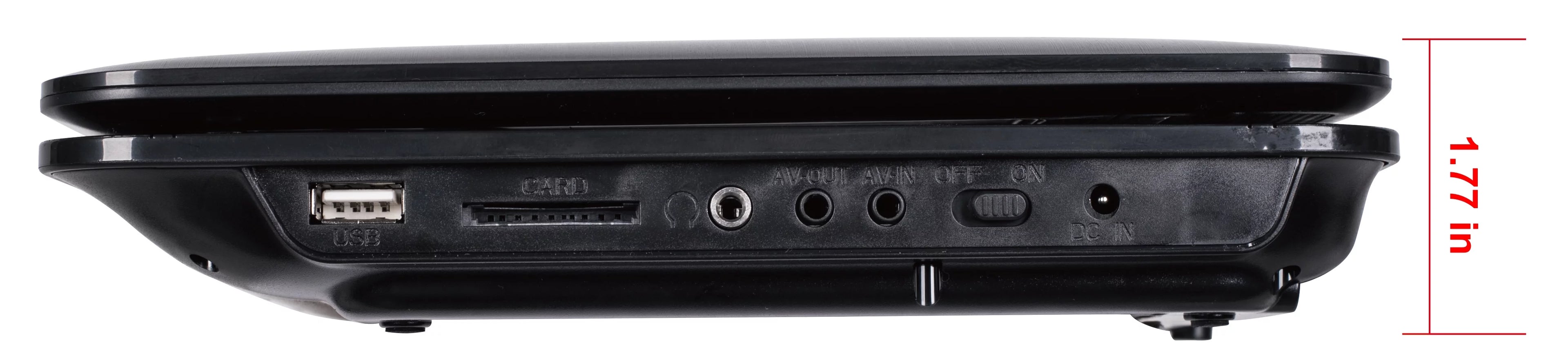 10" Portable DVD/Media Player Kit with extended 5 hr. Battery, Black V2442
