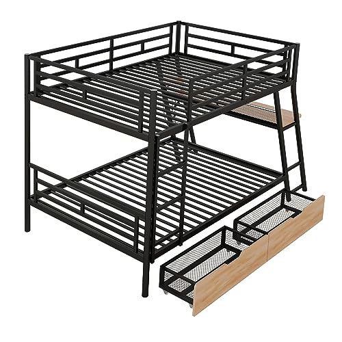 Twin Size Wood Low Loft Bed with Ladder White B5629