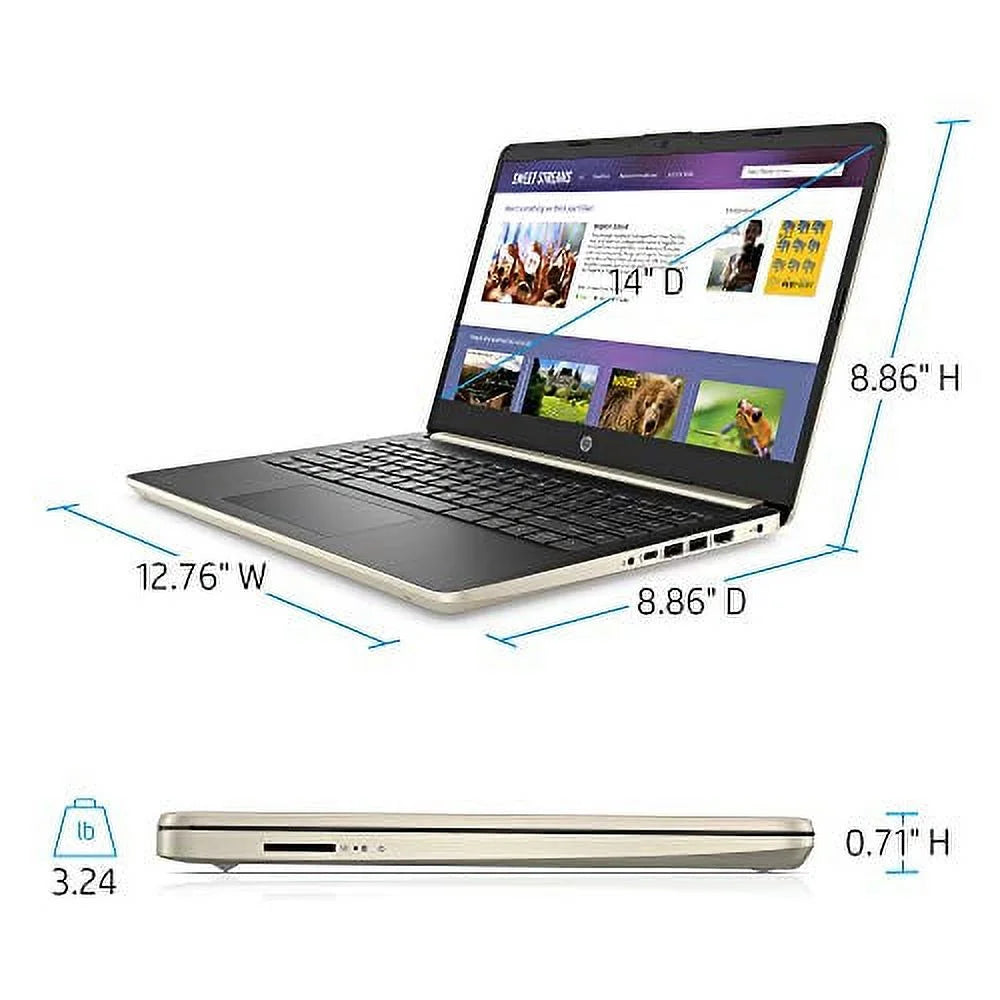 14'' HD Laptop Intel 10th Gen i3-1005G1 Dual-Core Processor 8GB DDR4 RAM 256GB M.2 SSD Intel UHD Graphics Windows 10 Pro B769082