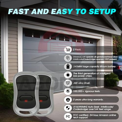 Garage Door Opener Remote Replacement O8329