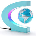 Sky Blue Magnetic Levitation Floating Globe with LED Lights D2638