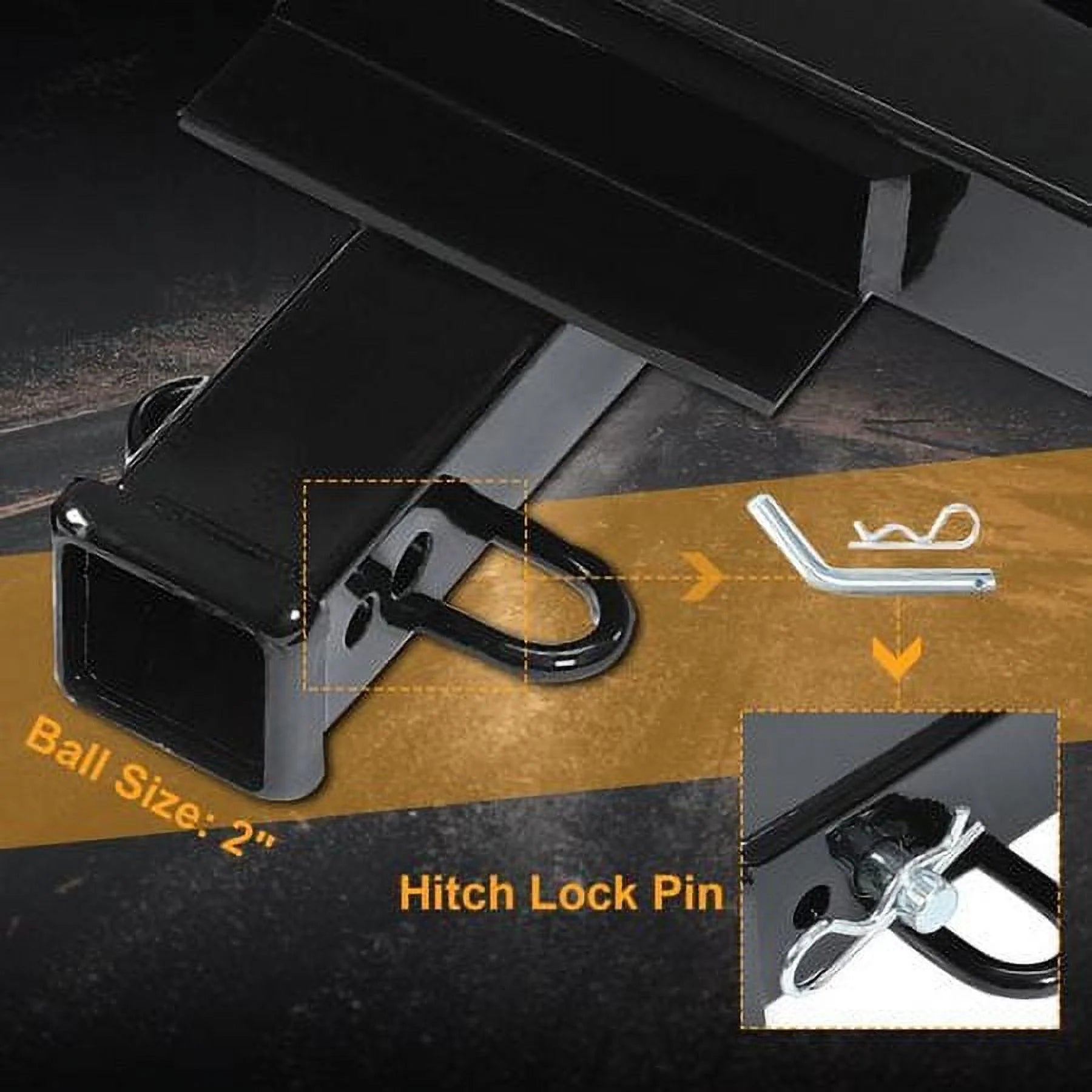2" Class 3 Trailer Tow Hitch Receiver Steel Powder Coated N3963