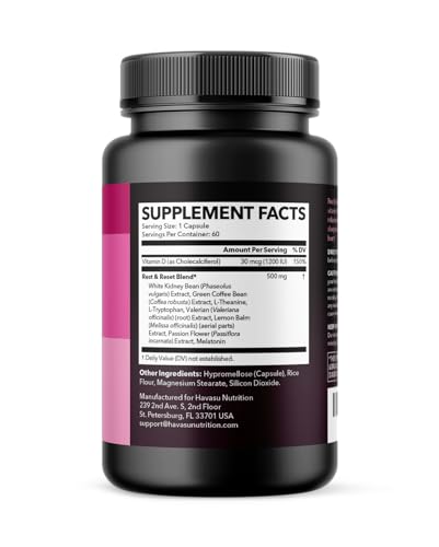 Night Time Fat Burner with Vitamin D Weight Loss Pills I10819