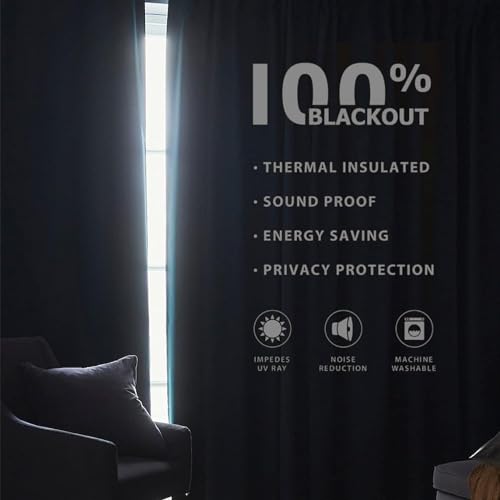 Light Grey Blackout Curtains 84 inches long N905