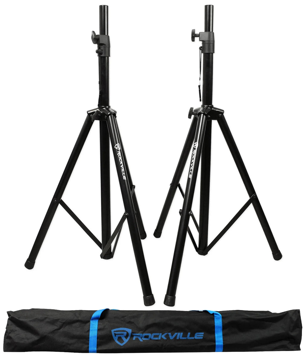 15" 2000w Active PA/DJ Speakers with Mixer, Mic, Stands, Cables, Bag Z722