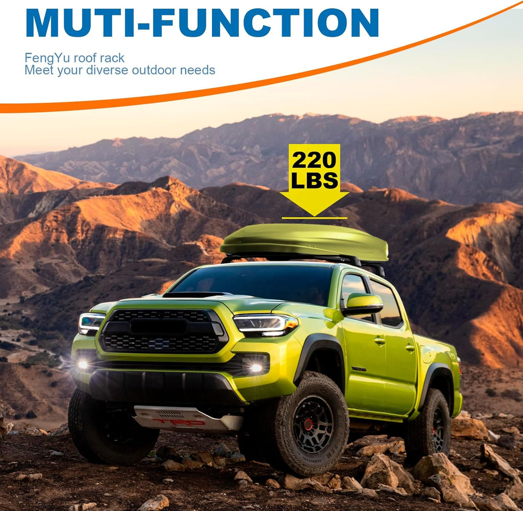Heavy Duty Lockable Aluminum Black Roof Rack Cross Bars H328