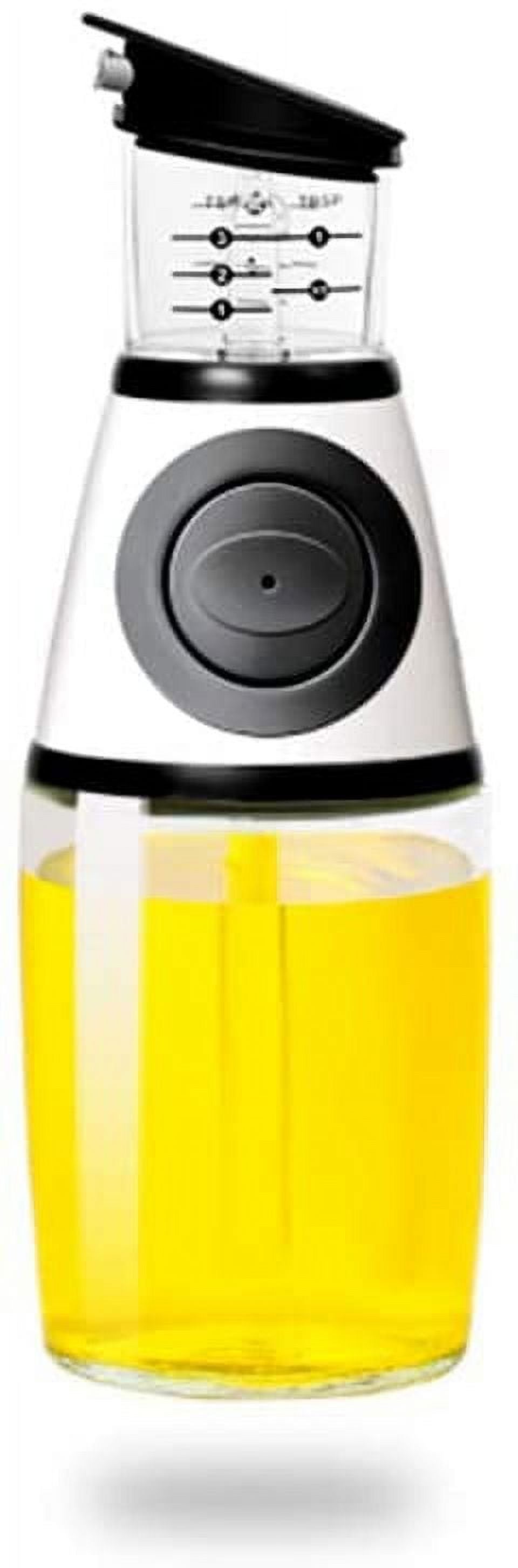 Clear Glass Oil Bottle with Scale, 8.5 Oz C770525