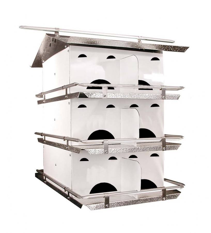 12-Room Purple Martin Birdhouse and Pole Set Y33788