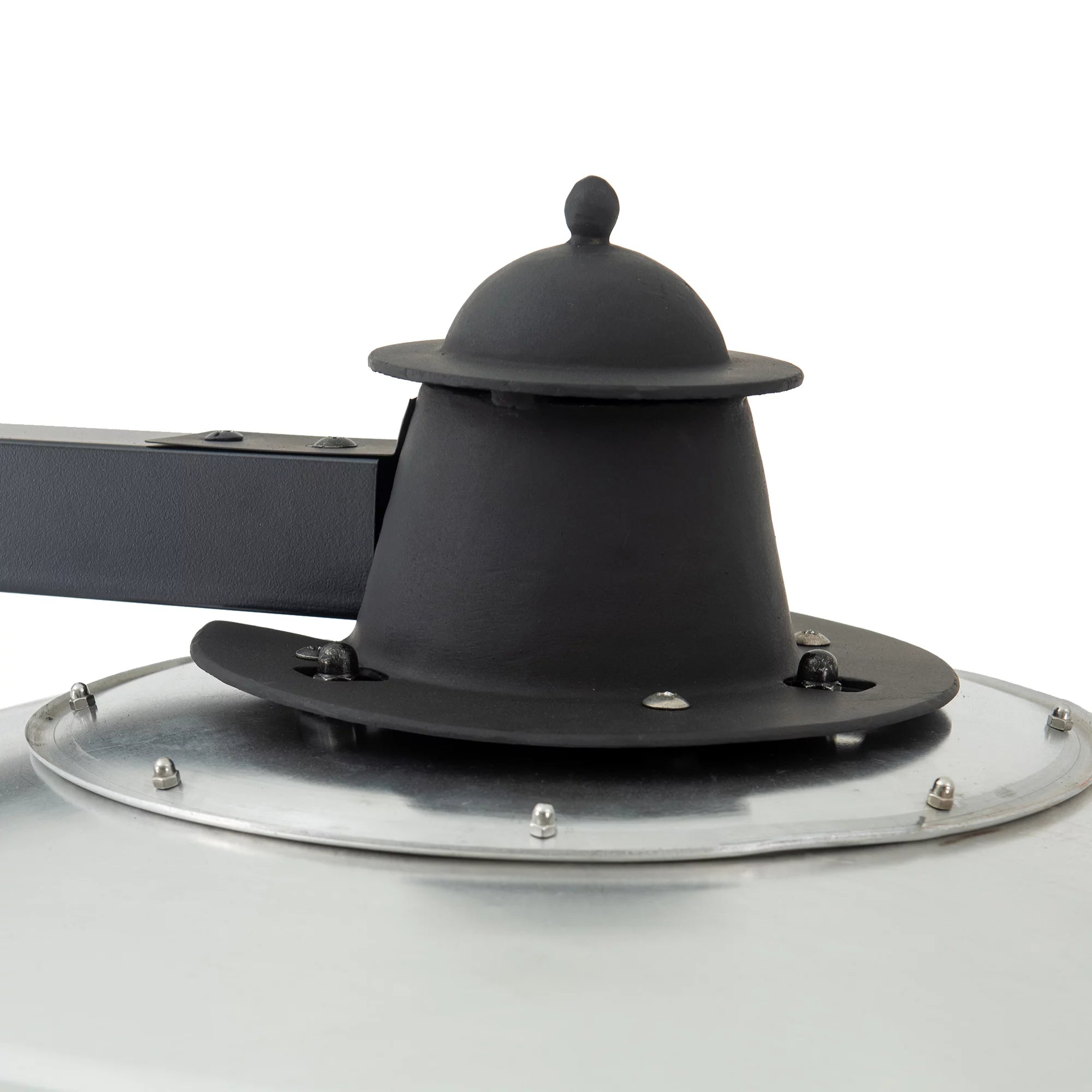 Matte Black Steel Outdoor Propane Gas Heater with Wheels and Table Top R198207