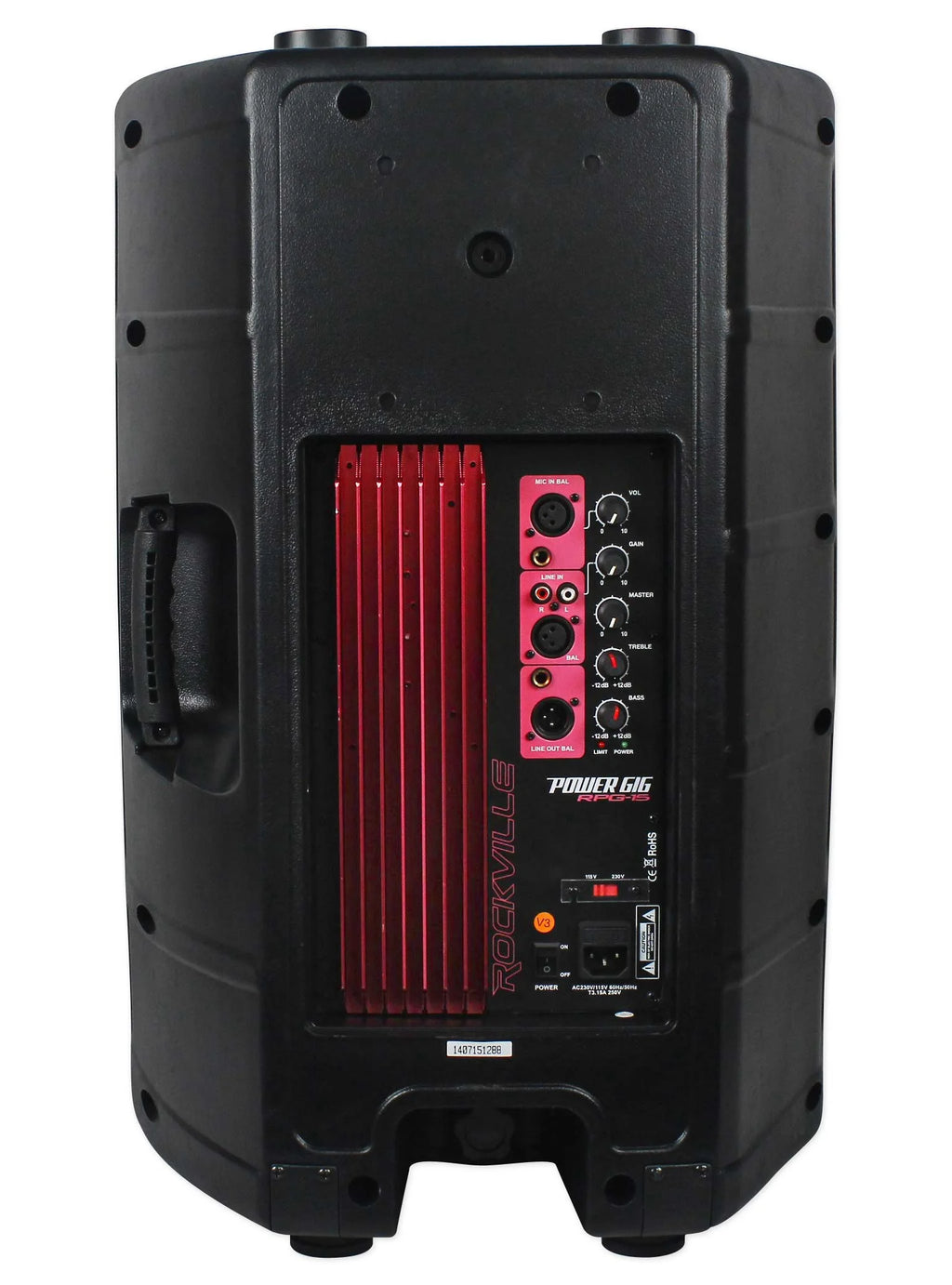 15" 2000w Active PA/DJ Speakers with Mixer, Mic, Stands, Cables, Bag Z722