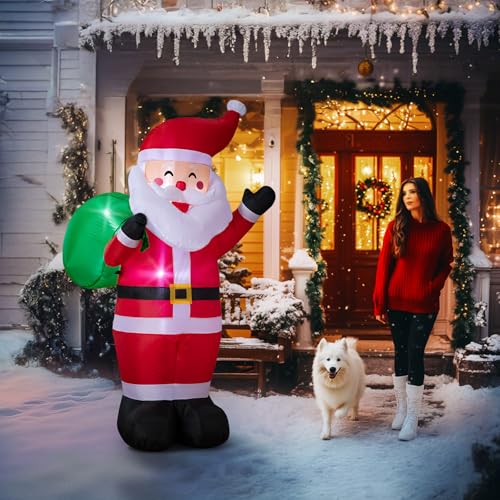 8FT LED-lit Inflatable Santa Claus Decoration S855394