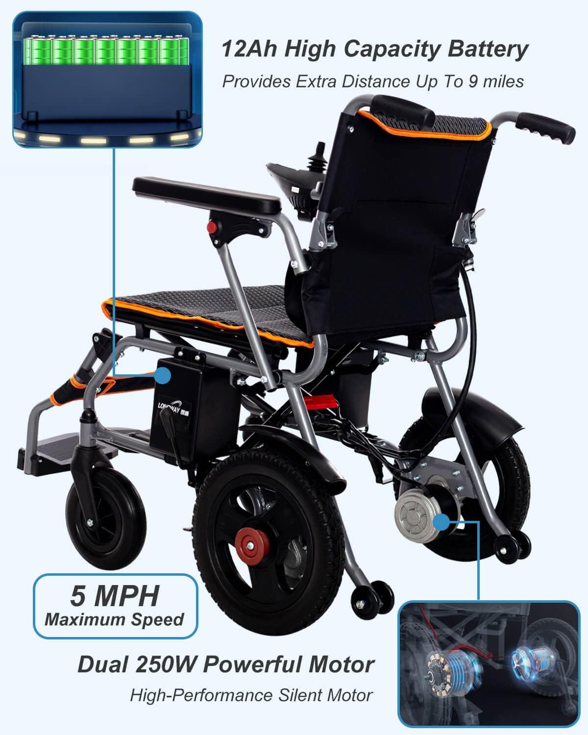 Foldable Electric Wheelchair R716347