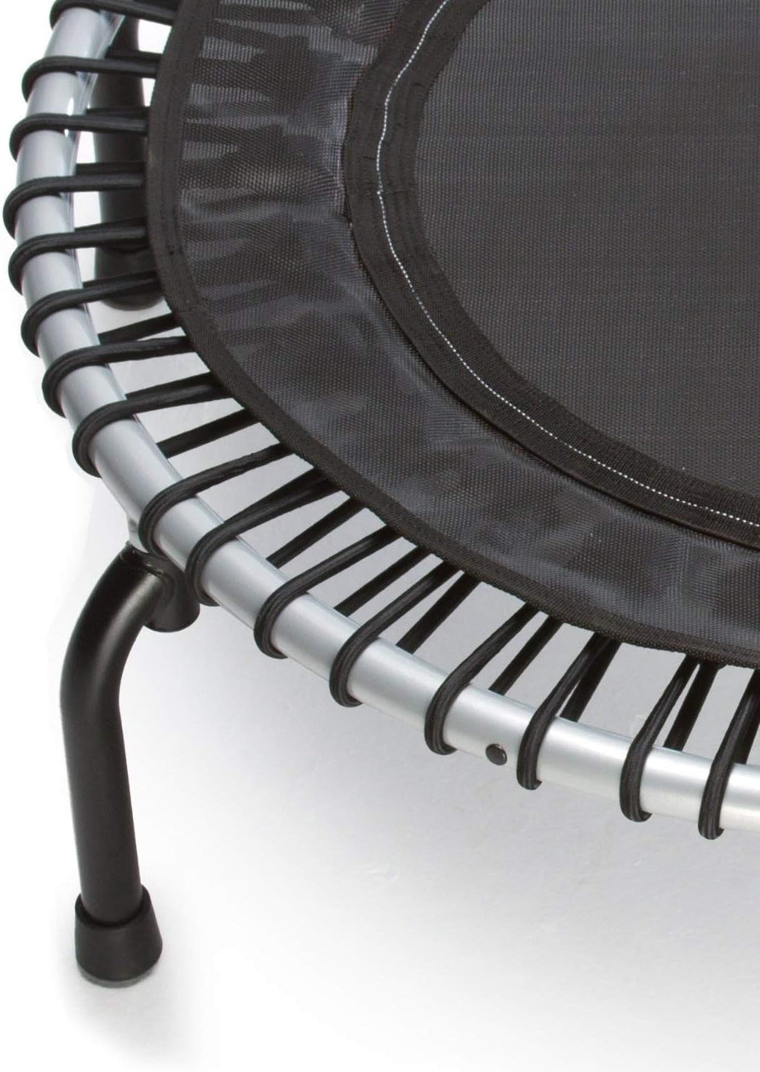 Black 39-Inch Fitness Trampoline with Handle Bar A114