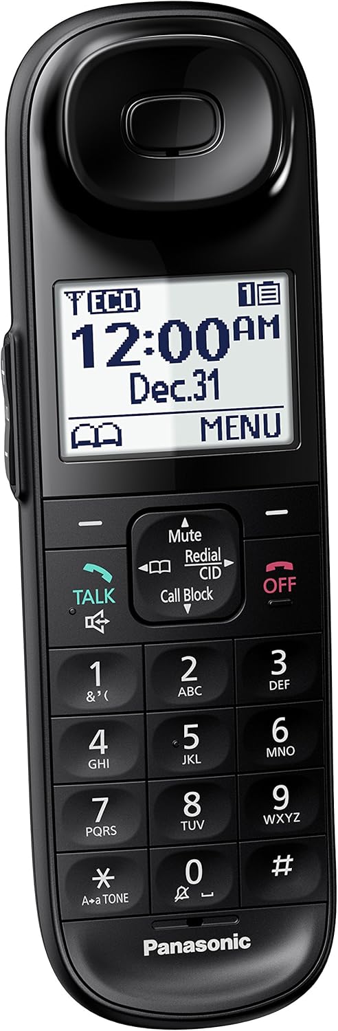 Black Cordless Phone Handset Accessory Z970747
