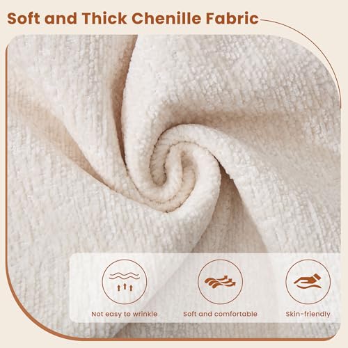 83" Chenille Fabric Loveseat Sofa with Double Cushion and 2 Pillows E4524