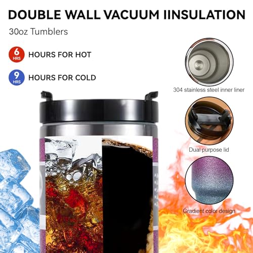 Double Layer Stainless Steel Insulated Mug with Lid V429