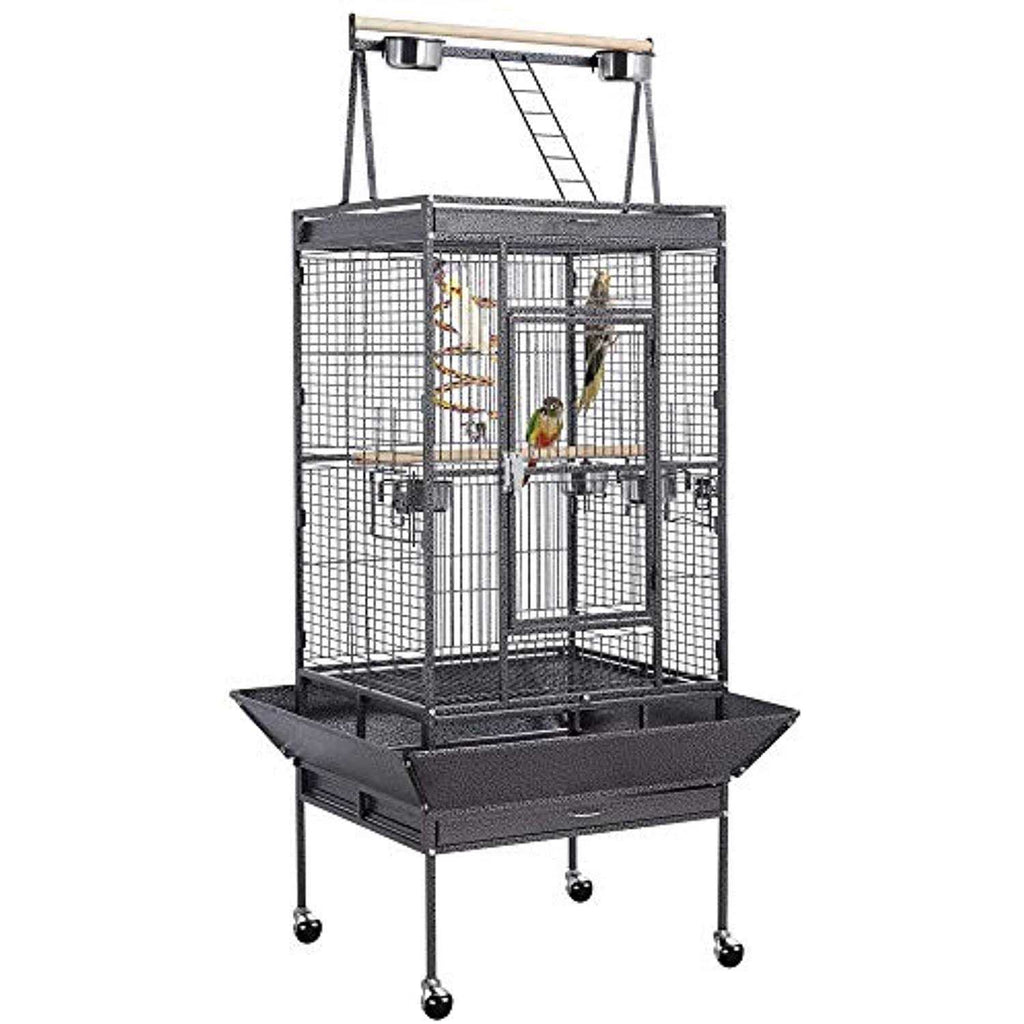Wrought Iron Rolling Large Parrot Bird Cage R4514