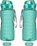 Green 2.2L 64oz Water Bottle Jug with Straw W461444