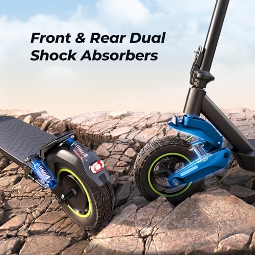 Electric Scooter with 10" Pneumatic Tires, Folding E Scooter S6337