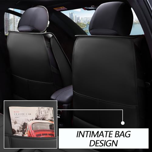 5 Seats Red Faux Leather Seat Covers for Jeep Grand Cherokee 4xe K688047