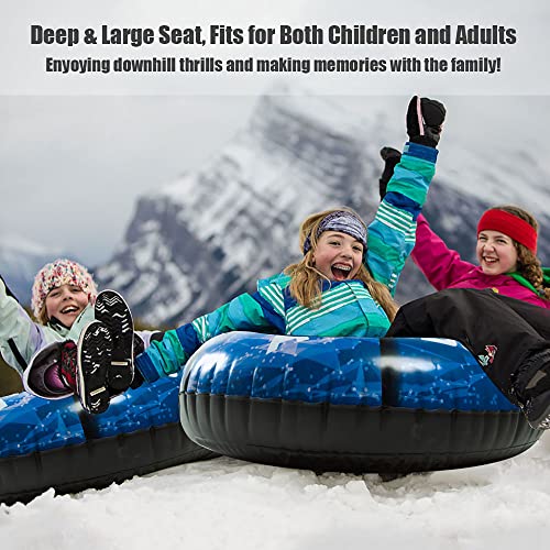 47 Inch Inflatable Snow Sled with Carrying Bag O837