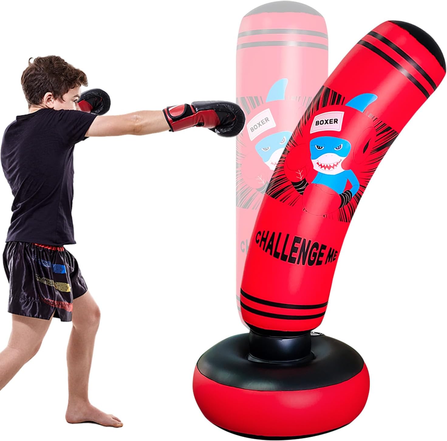 47 Inches Inflatable Dinosaur Punching Bag Z555567