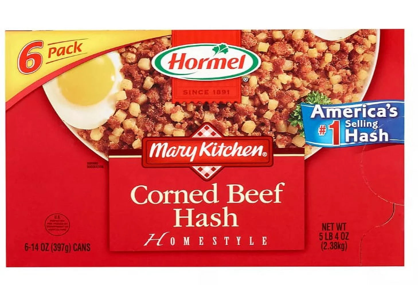 6 pk 14 oz Corned Beef Hash X513730