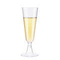 40 Pack Clear Plastic Champagne Flutes L843968