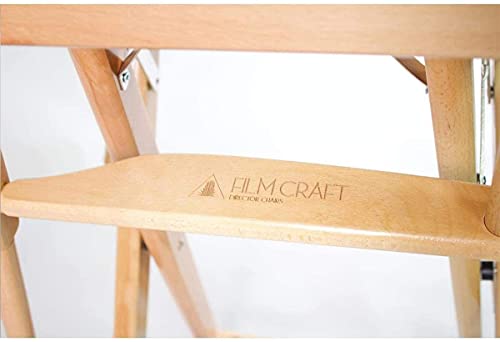 Natural Finish Black Nylon Canvas Director's Chairs K262582