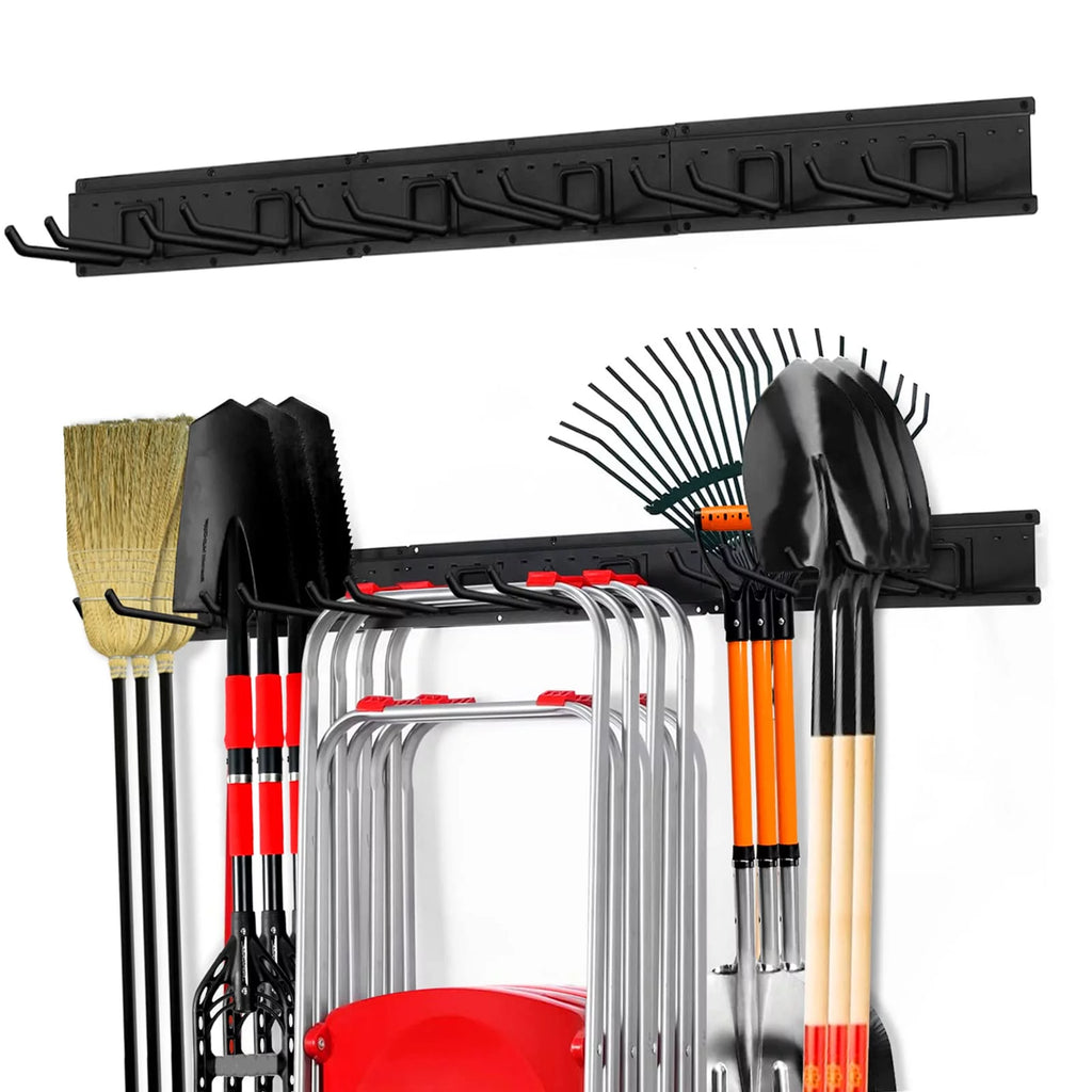 Heavy Duty Steel Wall Mounted Tool Storage Organizer with 6 Removable Hooks and 3 Board D14299