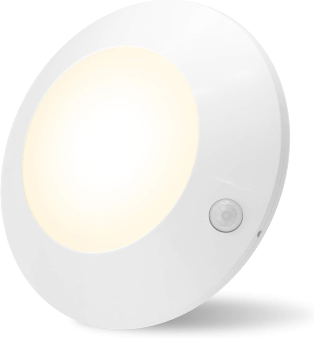 Motion Sensor Ceiling Light Cordless Battery Powered LED Warm White Light D905