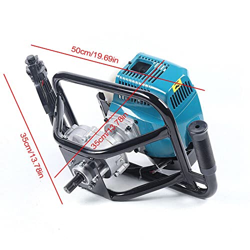 52cc Gas Powered Earth Auger Post Hole Digger Borer Fence Ground Drill 4inch 6inch 8inch Bits F483