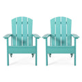 Teal Faux Wood Adirondack Chair Set of 2 R498030