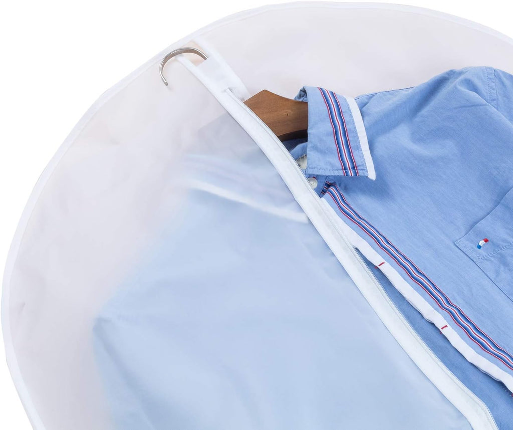 24'' x 48'' Set of 12 Clear Plastic Garment Bags with Zipper L681