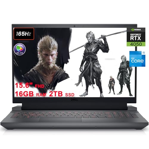 15.6" FHD 165Hz Gaming Laptop with Intel i5-13450HX 16GB RAM 1TB SSD RTX 4050 Black P7543