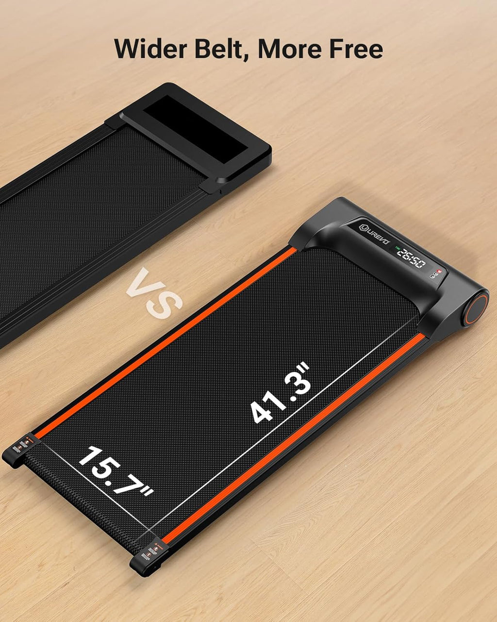 Under Desk Treadmill Walking Pad Portable 2.25HP Orange Z78705