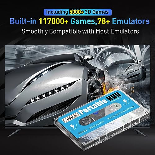 500G External Hard Drive with 111700 Games F365