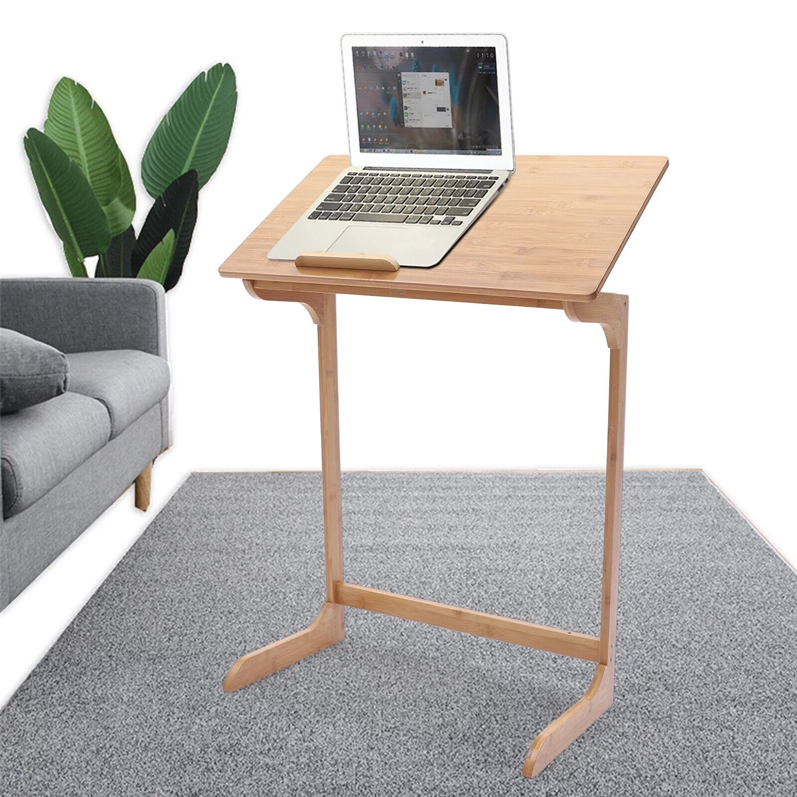 Adjustable Laptop Desk End Table Portable Over-Bed Table N99307