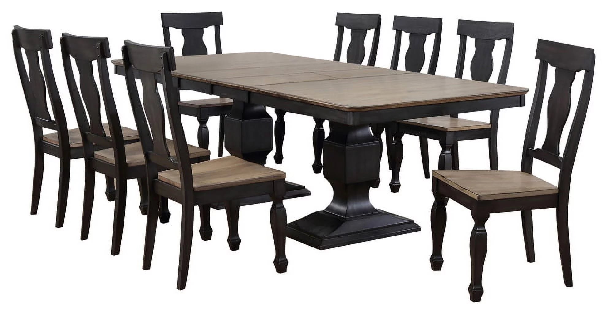 9 Piece Extendable Dining Table and 8 Chairs Set V4562