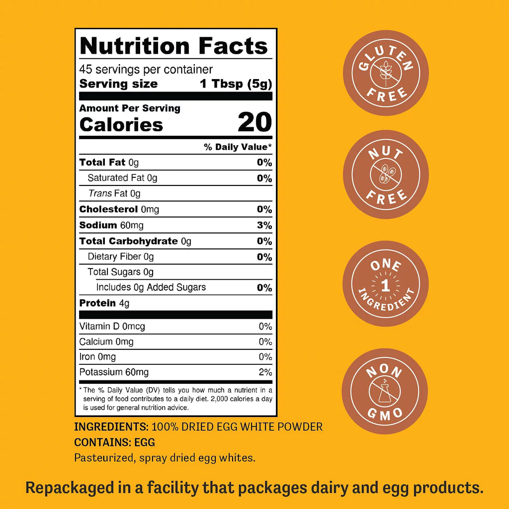 Dried Egg White Protein Powder 8 oz X287