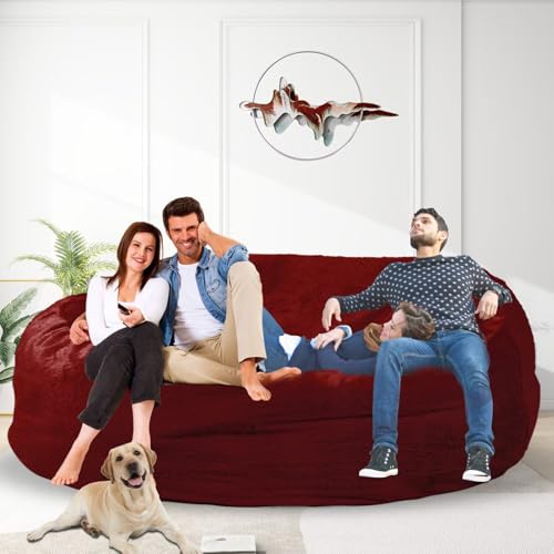 3FT Soft Removable Cover Light Gray Bean Bag Chair D665306