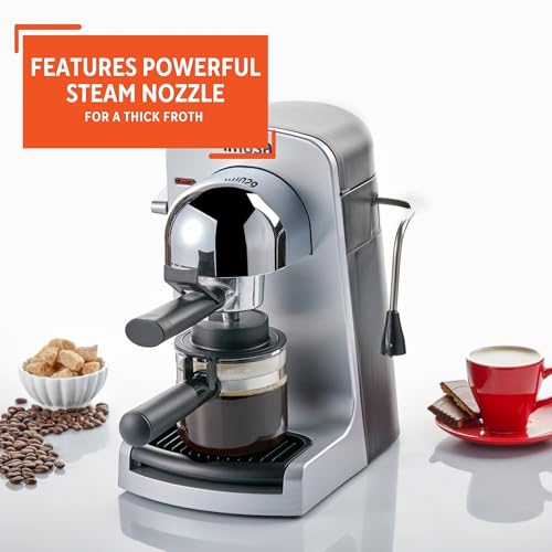 4 Cup Espresso Cappuccino Maker, Black X821