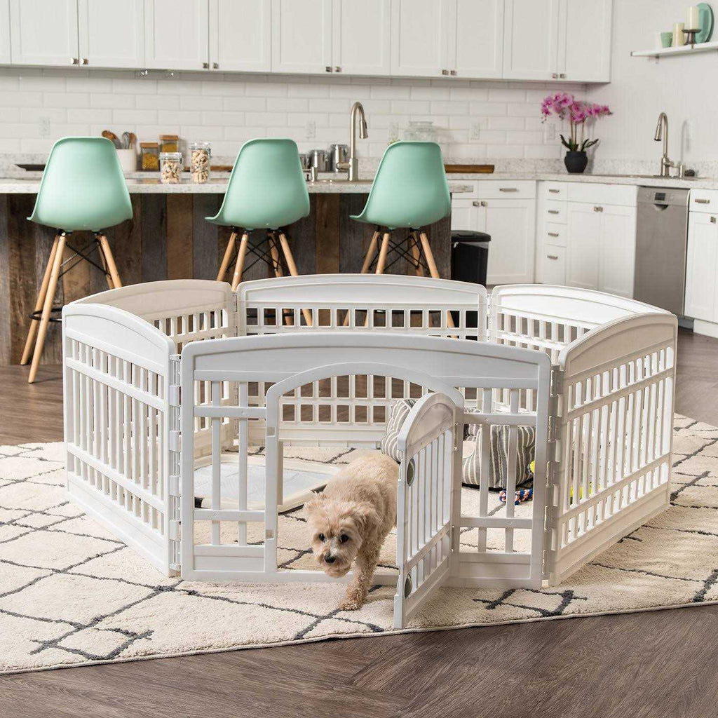 6 Panel Exercise Pet Playpen with Door F59451