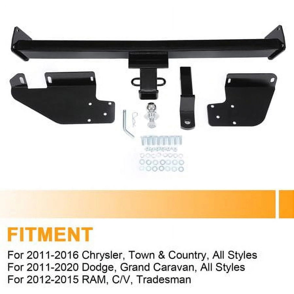 2" Class 3 Trailer Tow Hitch Receiver Steel Powder Coated N3963