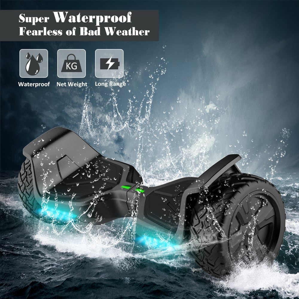 8.5'' All Terrain Off-Road Hoverboard with Bluetooth Speaker, LED Lights V344